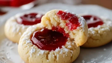 Biscuits de Noël à la Confiture de Framboise
