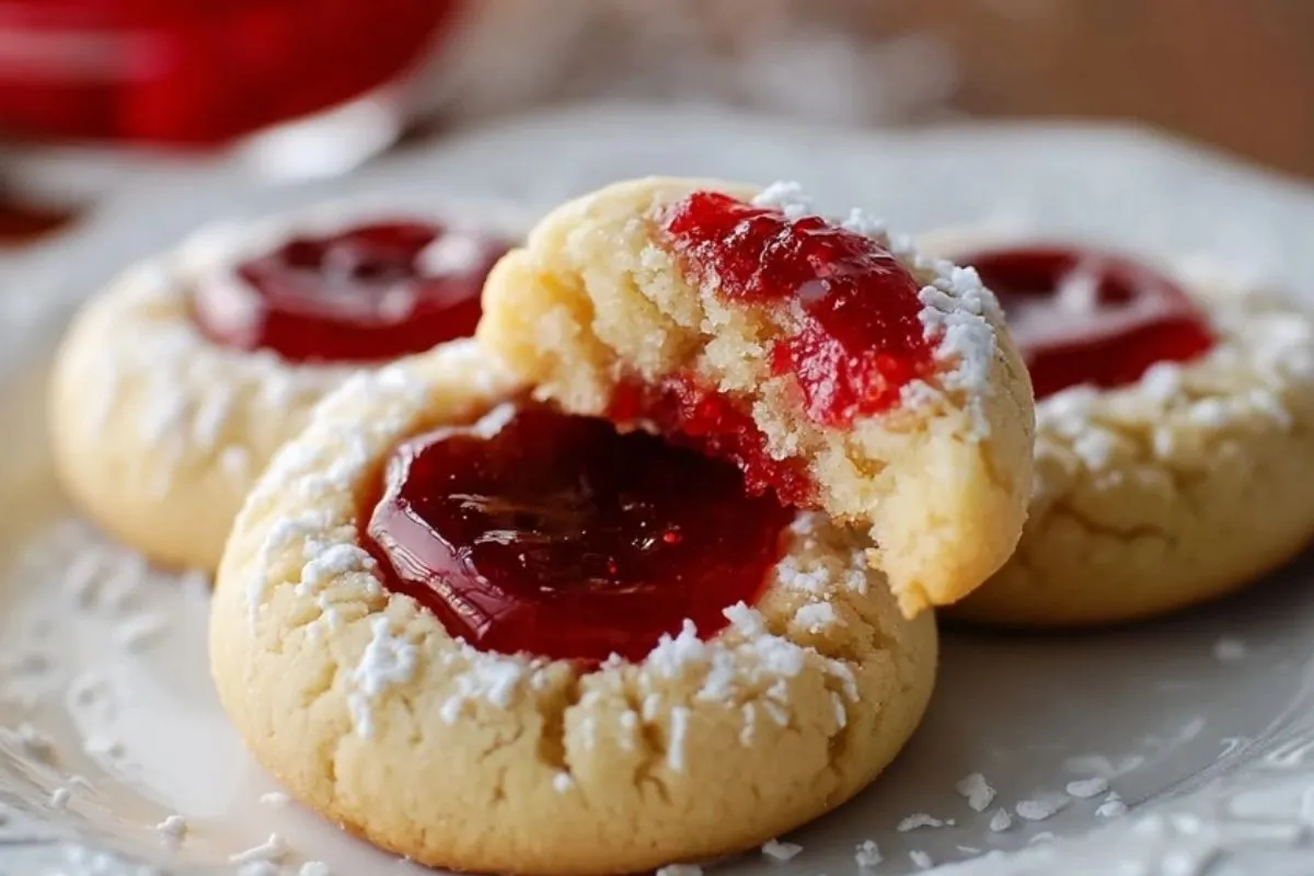 Biscuits de Noël à la Confiture de Framboise