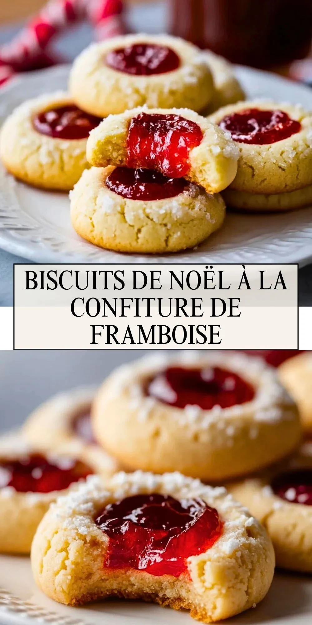 Biscuits de Noël à la Confiture de Framboise - Pin 1