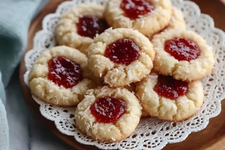Biscuits Sablés à la Confiture de Vanille et de Coco