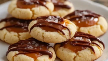 Biscuits Sablés Au Caramel Et Chocolat