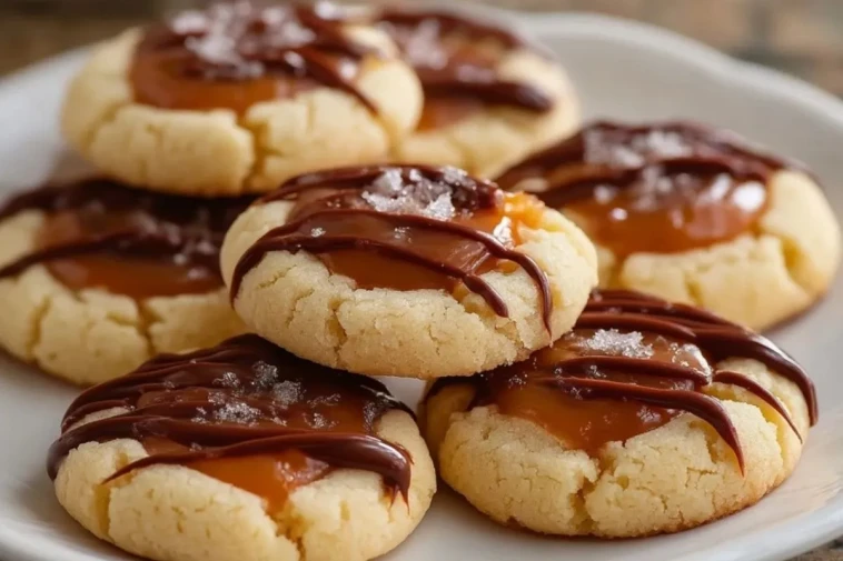 Biscuits Sablés Au Caramel Et Chocolat