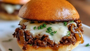 Boeuf Sloppy Joes Aux Oignons Français