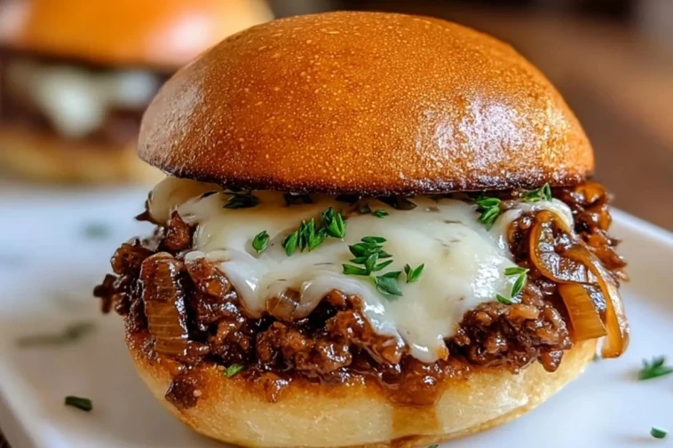 Boeuf Sloppy Joes Aux Oignons Français