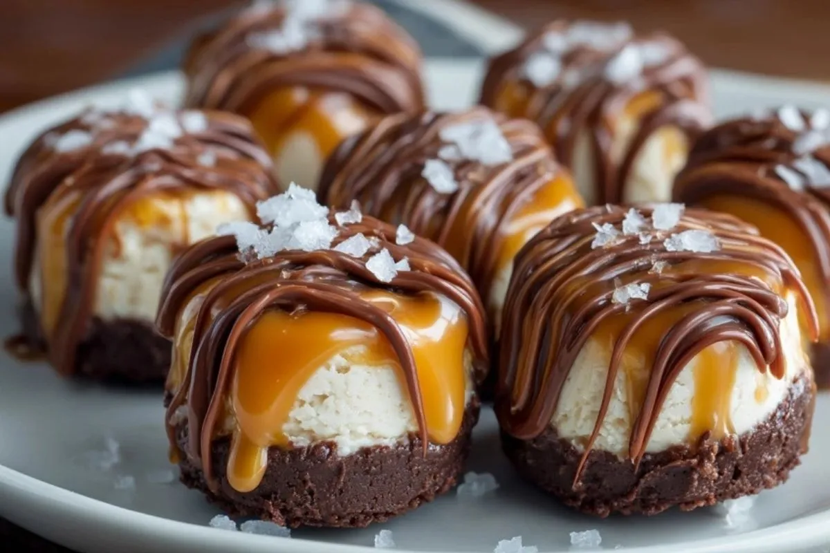 Bouchées De Cheesecake Au Chocolat Et Caramel - 1