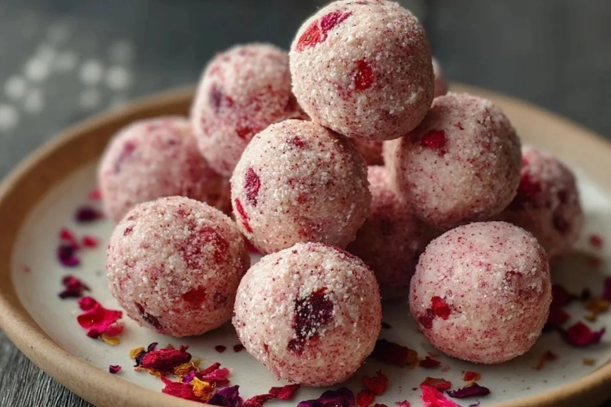Boulettes Protéinées Au Fromage Frais Et À La Fraise