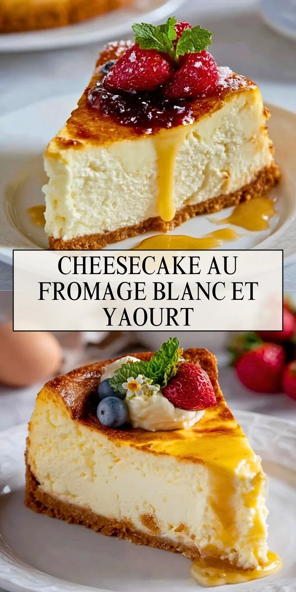 Cheesecake Au Fromage Blanc Et Yaourt - Pin 1