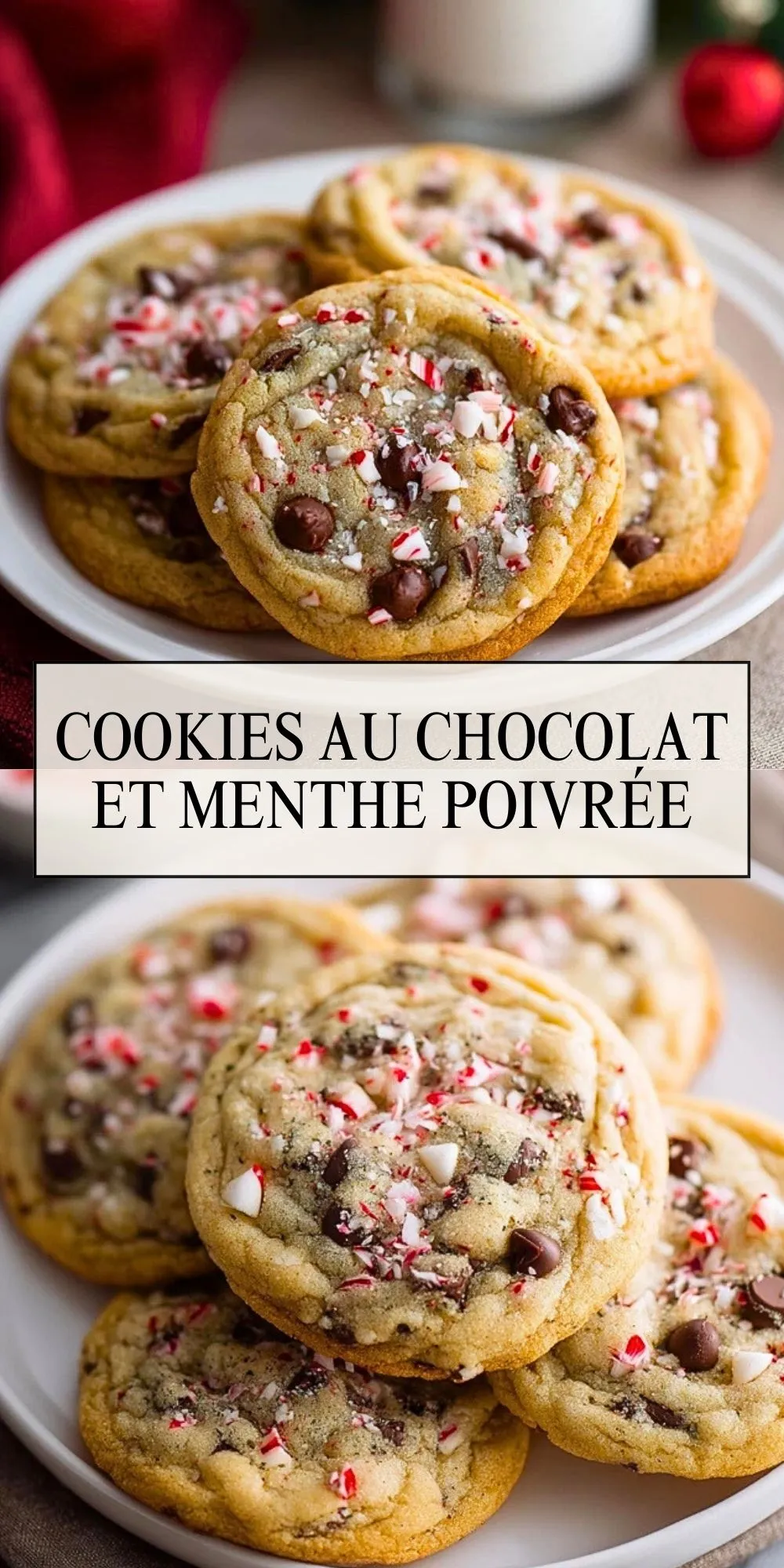 Cookies Au Chocolat Et Menthe Poivrée - Pin 1