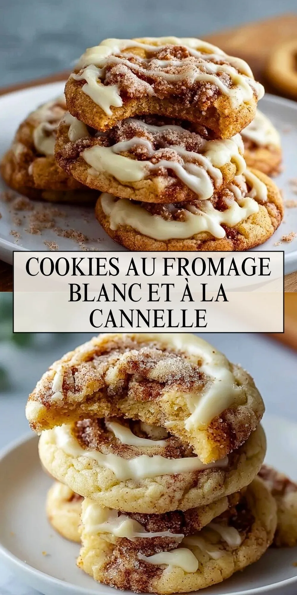 Cookies Au Fromage Blanc Et À La Cannelle - Pin 1