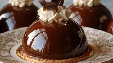 Dôme Élégant au Chocolat et Mascarpone