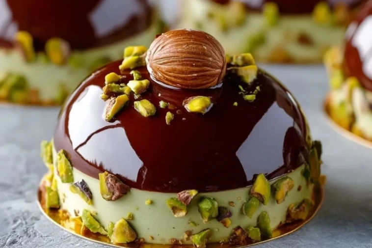 Entremet Praliné Pistache