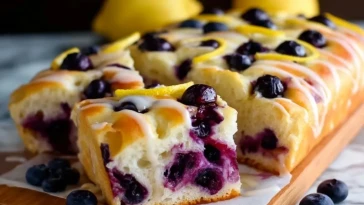 Focaccia Aux Myrtilles Et Citron