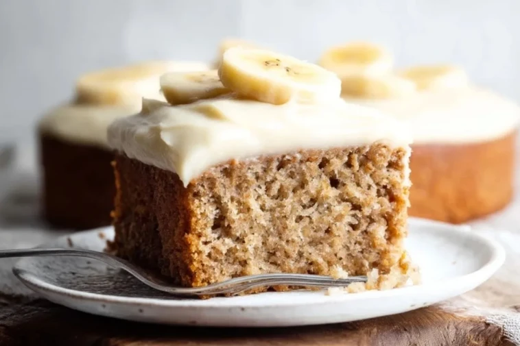 Gâteau à la Banane avec Glaçage au Fromage à la Crème