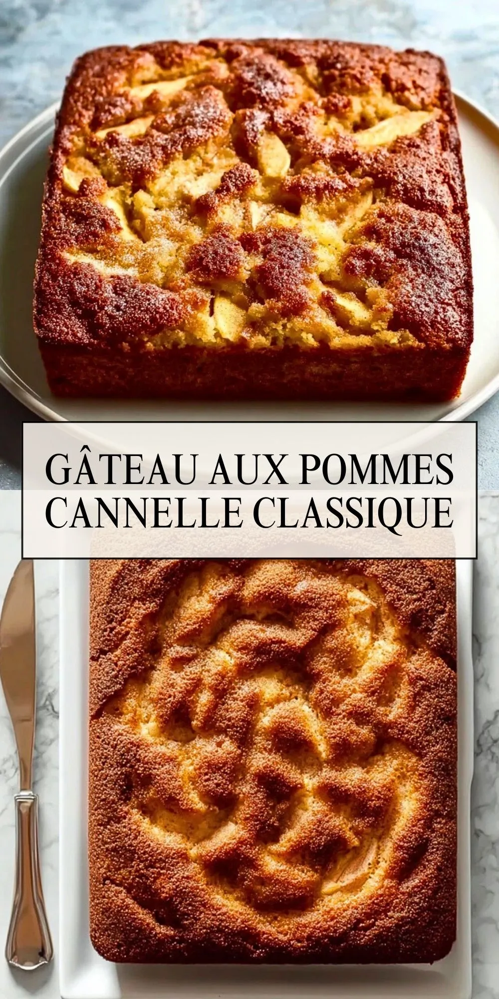 Gâteau Aux Pommes Cannelle Classique