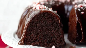 Gâteau Bundt Au Chocolat Et Menthe Poivrée