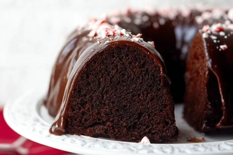 Gâteau Bundt Au Chocolat Et Menthe Poivrée