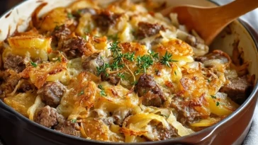Gratin De Bœuf Aux Oignons Français