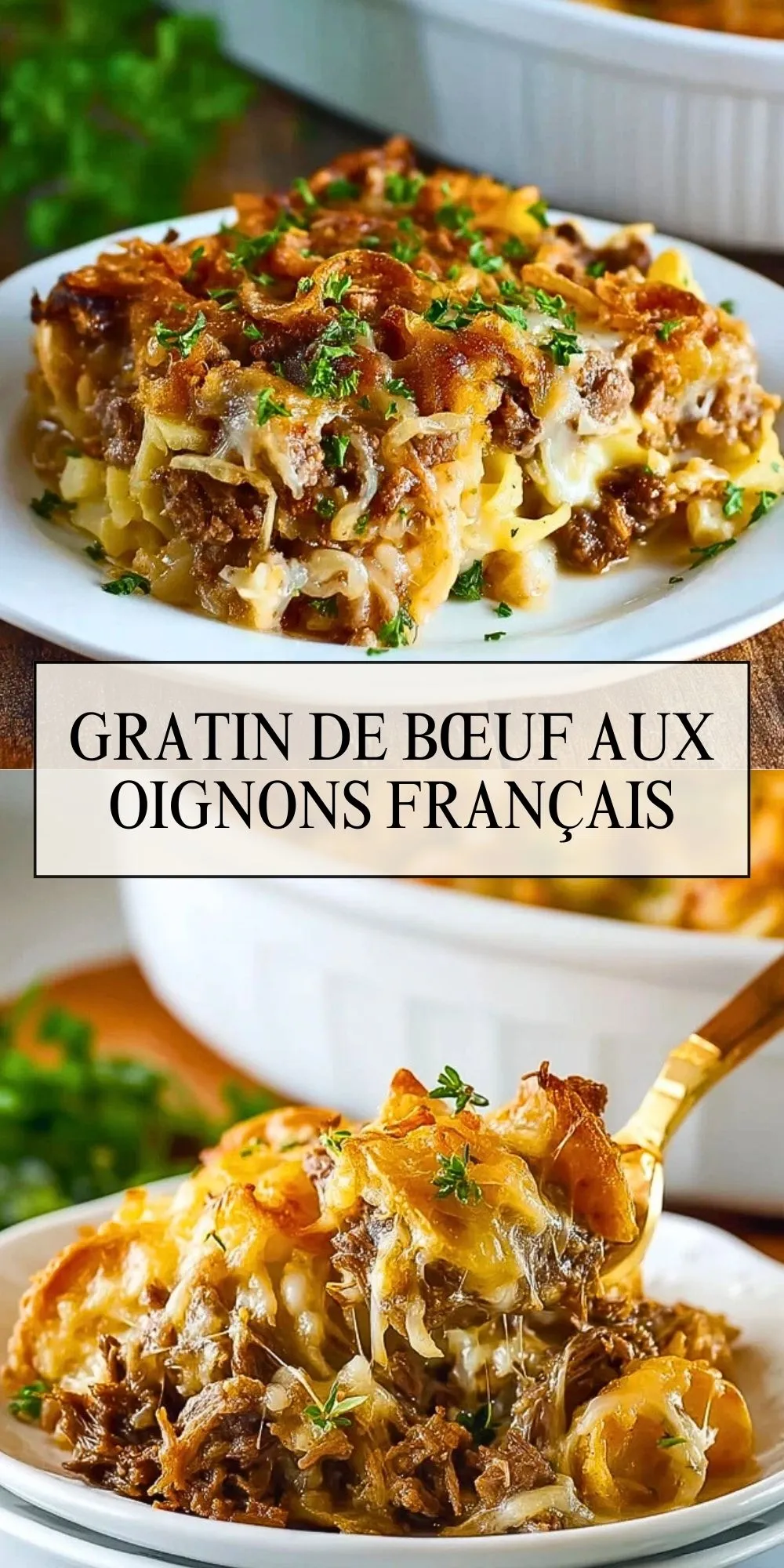 Gratin De Bœuf Aux Oignons Français