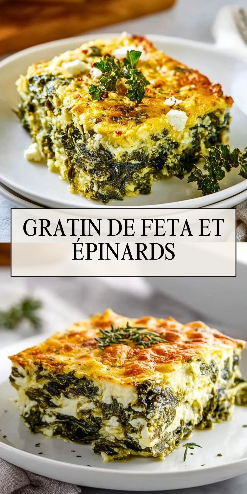 Gratin De Feta Et Épinards - Pin 1