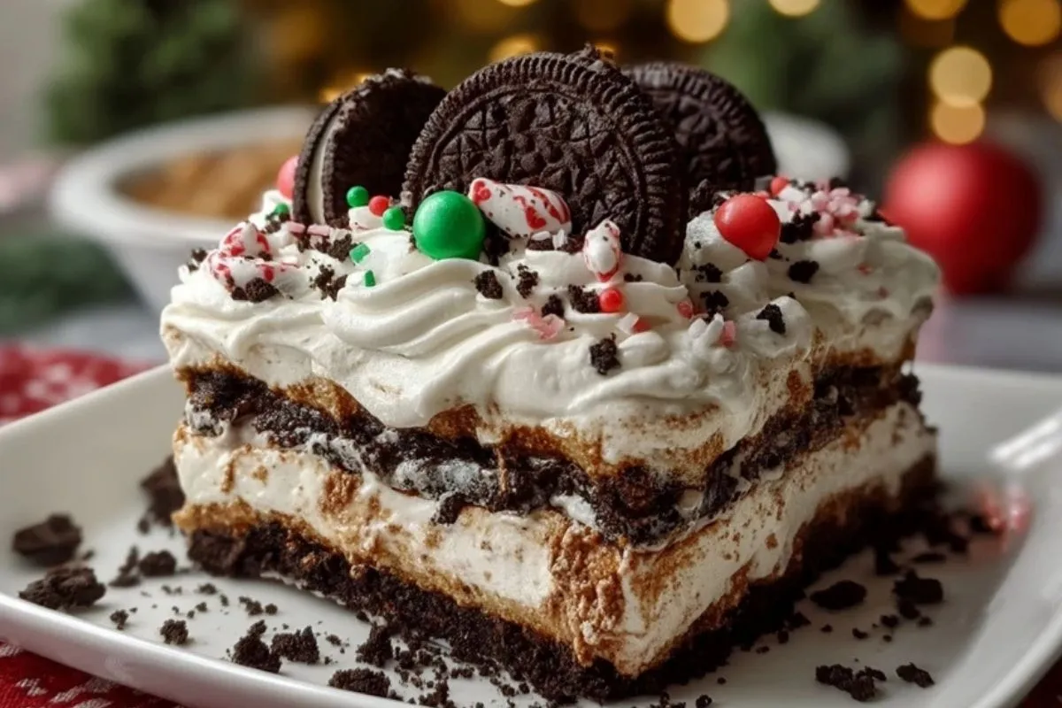 Lasagne Oreo Sans Cuisson de Noël