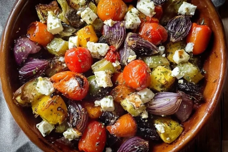 Légumes Rôtis Savoureux Avec Feta