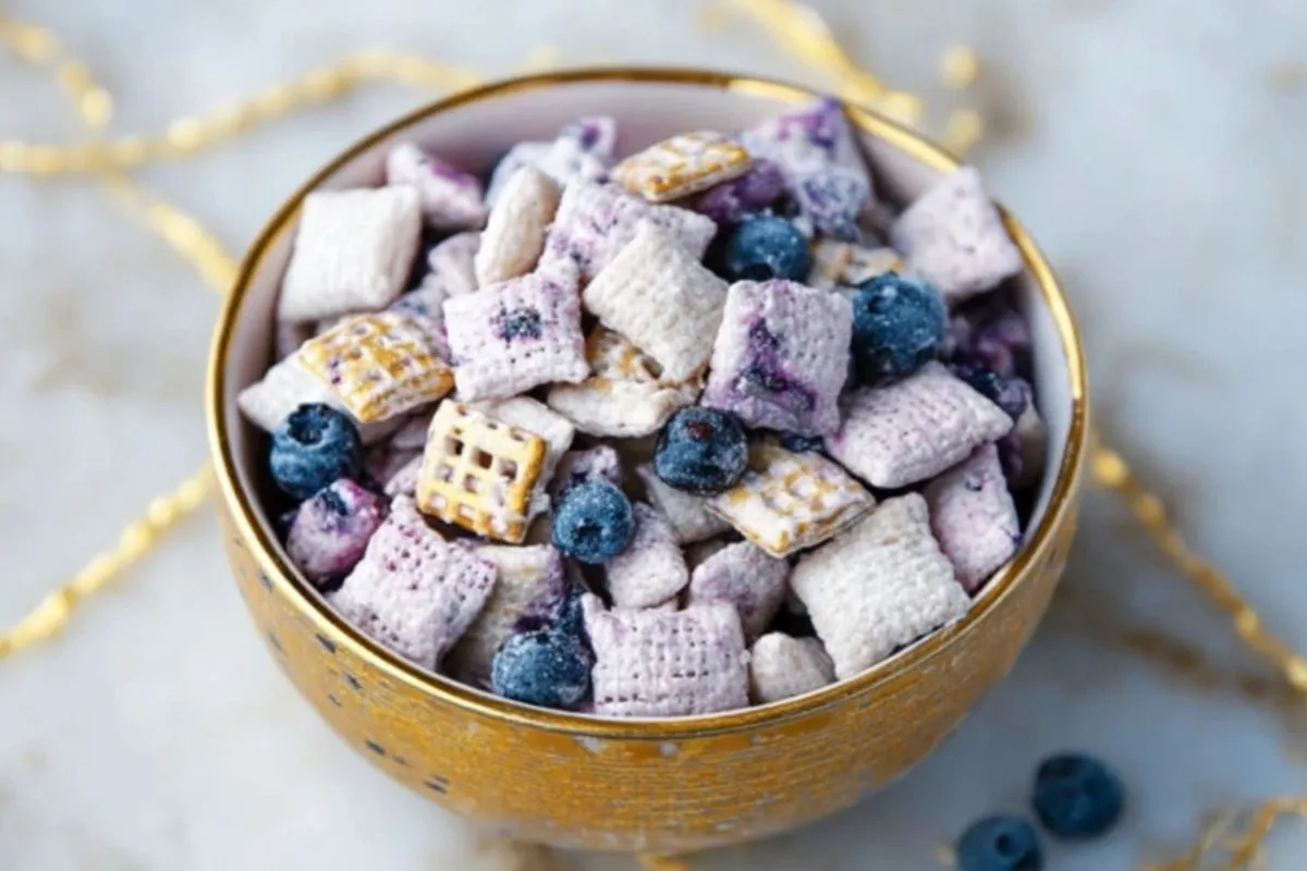 Mélange De Friandises Au Fromage Blanc, Myrtilles Et Citron - 1