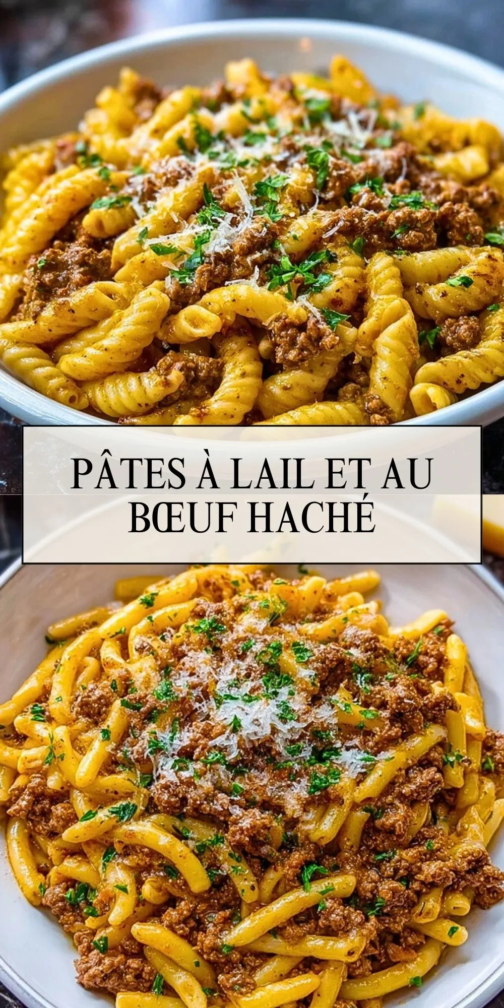 Pâtes À LAil Et Au Bœuf Haché - Pin 1