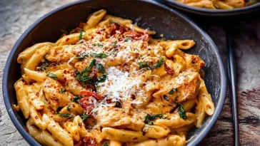 Pâtes Au Poulet Crémeuses