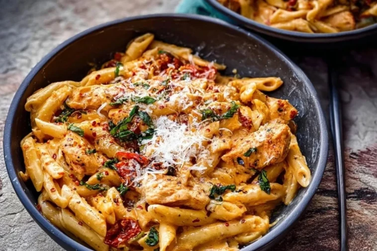 Pâtes Au Poulet Crémeuses