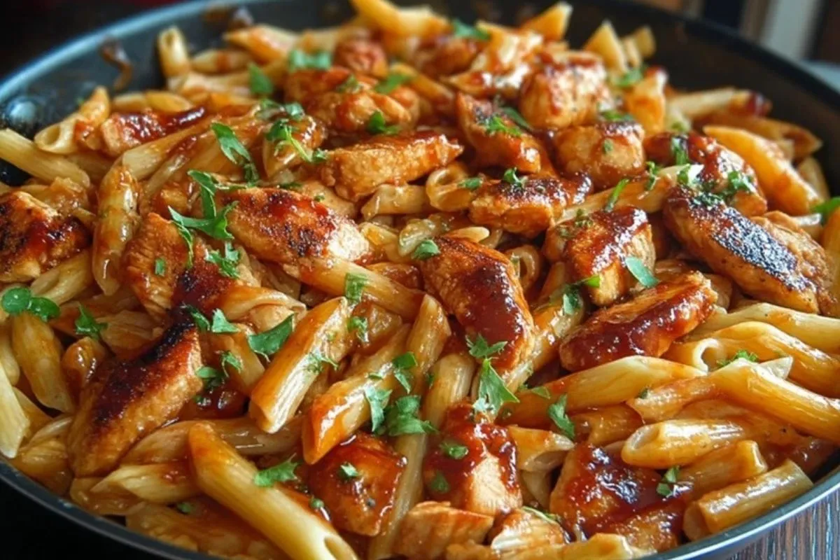 Penne Au Poulet BBQ Miel Tannique