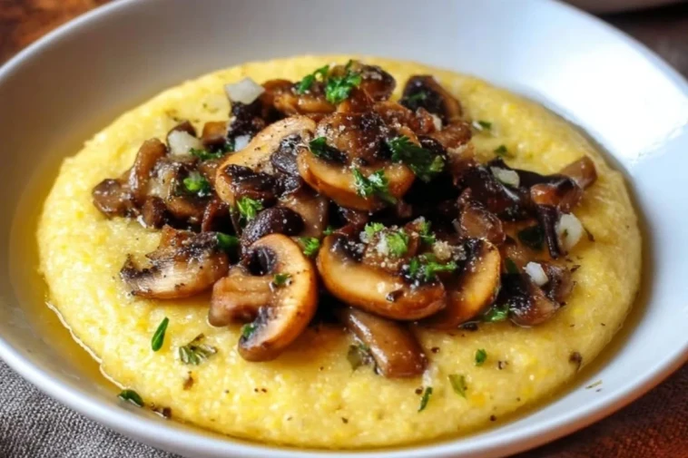 Polenta Rapide Aux Champignons Sautés À LAil