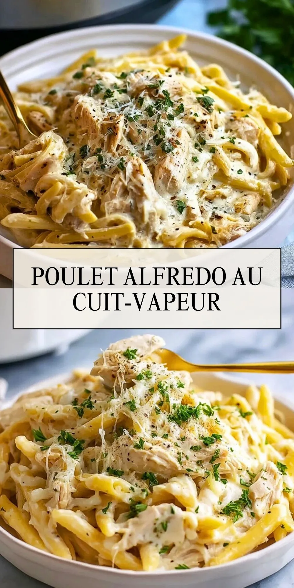 Poulet Alfredo au Cuit-Vapeur - Pin 1