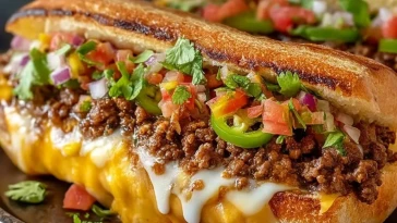 Sandwich Mexicain À La Viande Hachée