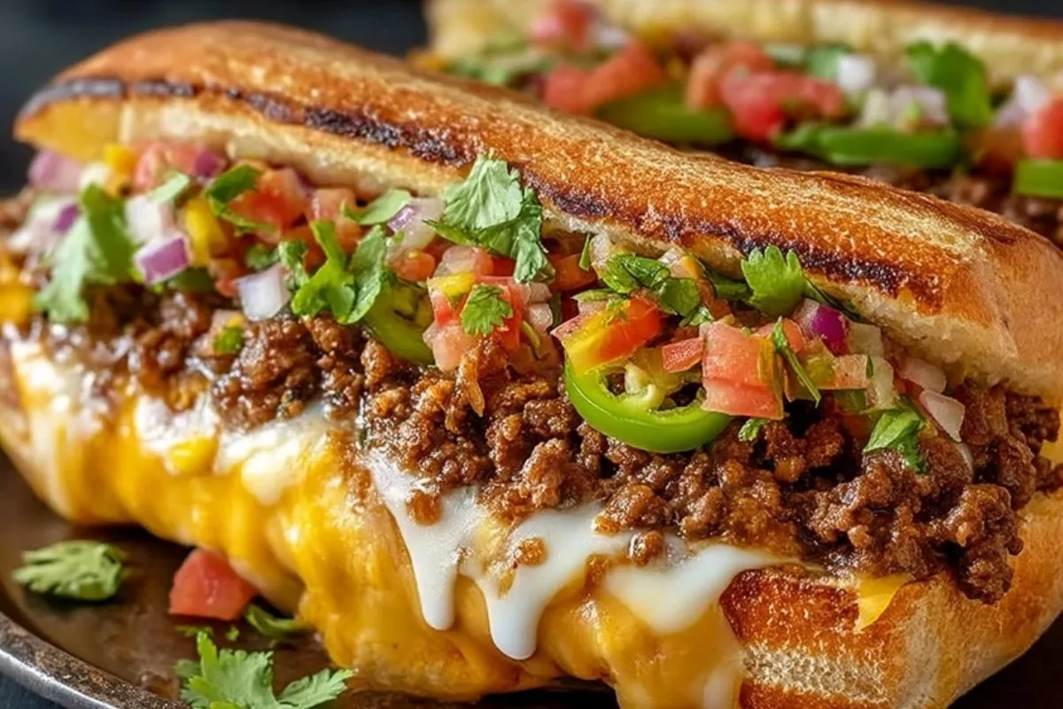 Sandwich Mexicain À La Viande Hachée