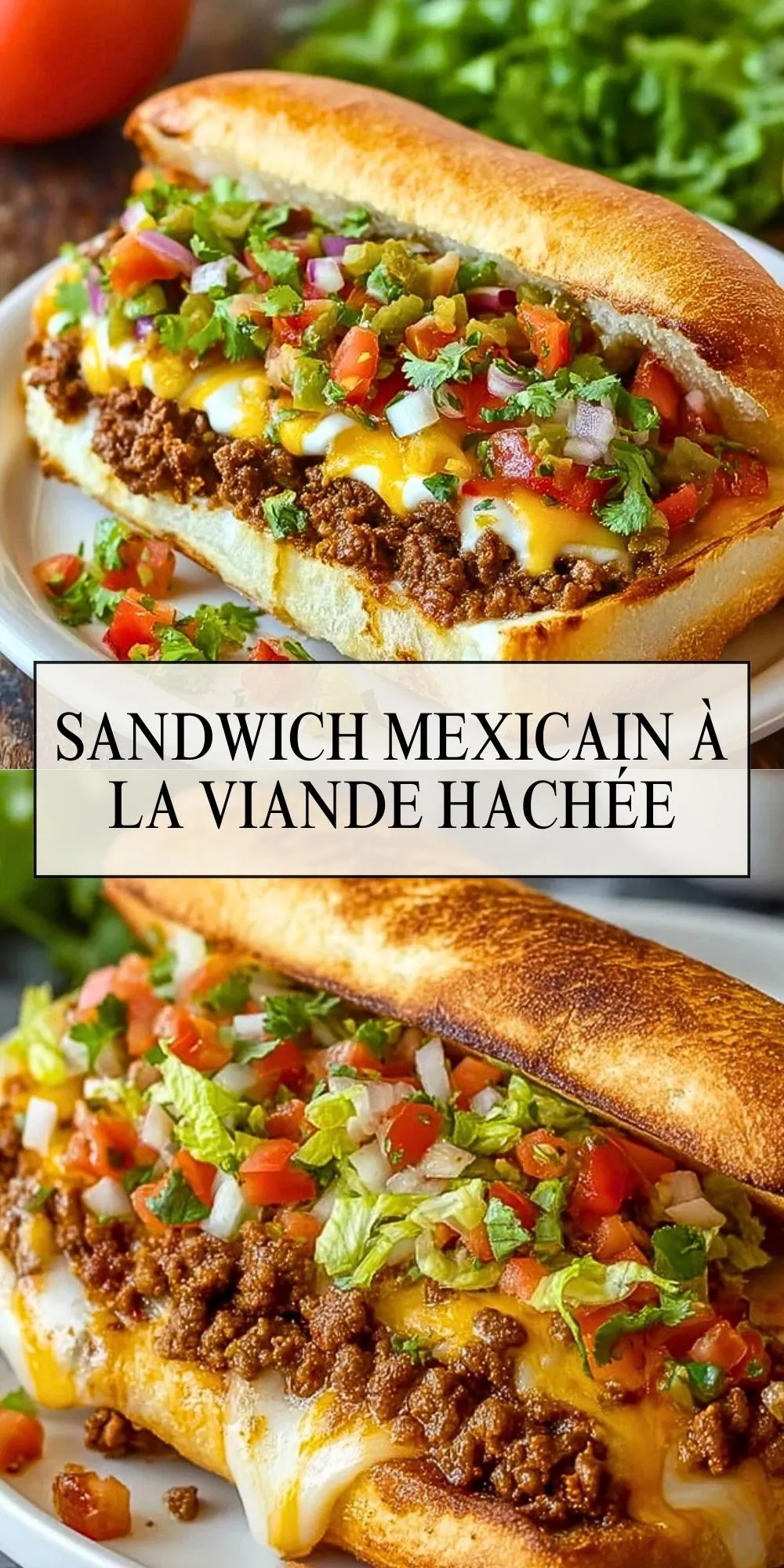 Sandwich Mexicain À La Viande Hachée - Pin 1