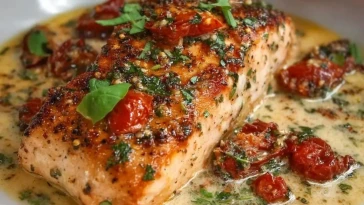 Saumon Crémeux aux Tomates Séchées