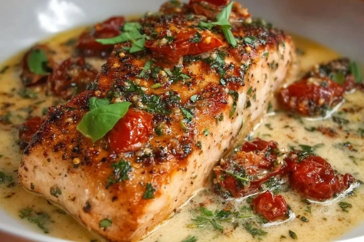 Saumon Crémeux aux Tomates Séchées