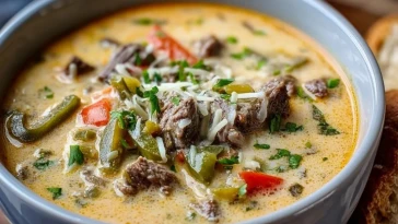 Soupe Crémeuse Au Steak Philly- 1