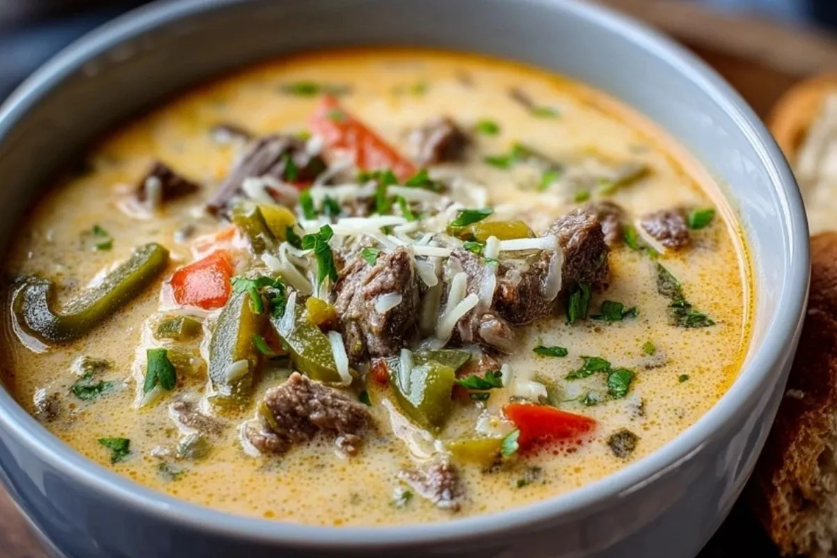 Soupe Crémeuse Au Steak Philly- 1