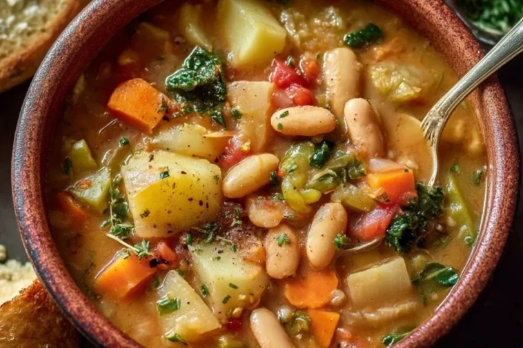 Soupe de Pommes de Terre et Haricots Copieuse