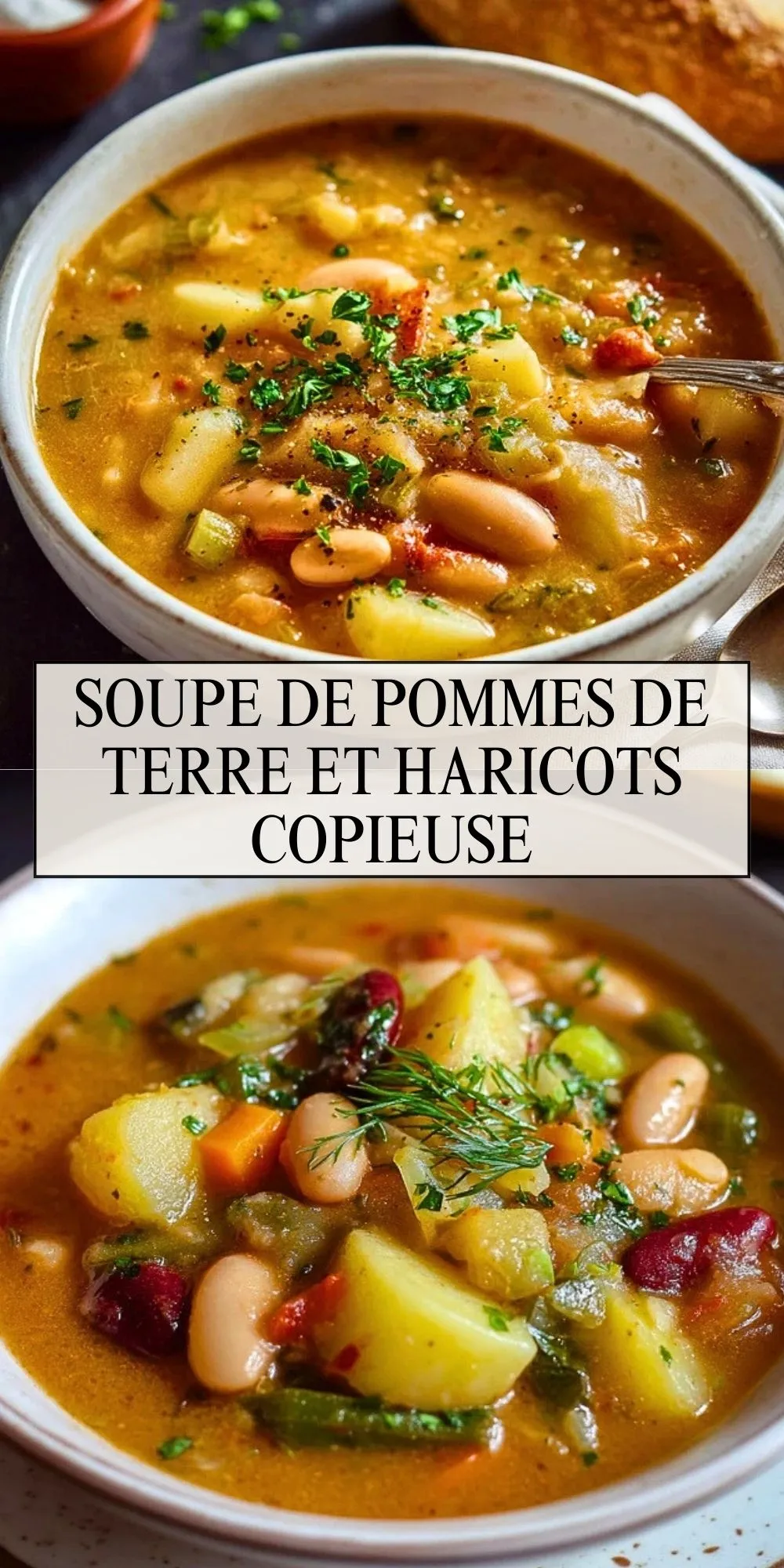 Soupe de Pommes de Terre et Haricots Copieuse - Pin 1
