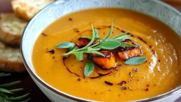 Soupe Italienne de Patate Douce Rôtie - 1