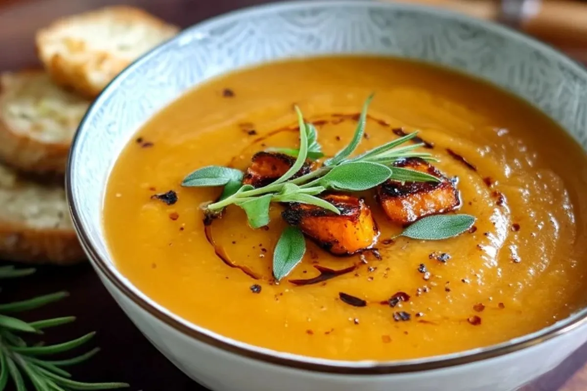 Soupe Italienne de Patate Douce Rôtie - 1