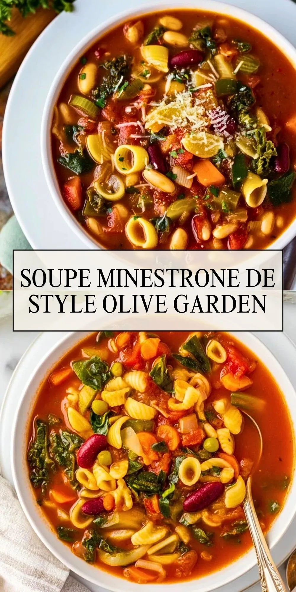 Soupe Minestrone de Style Olive Garden - Pin 1