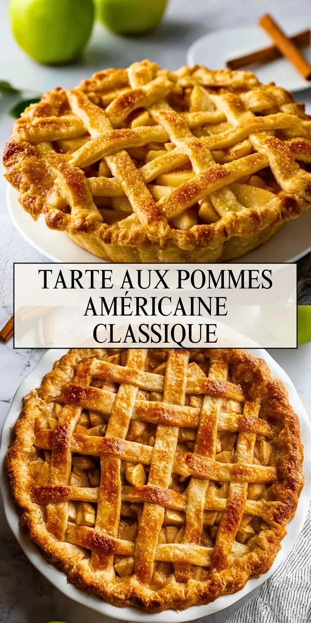 Tarte Aux Pommes Américaine Classique - Pin 1