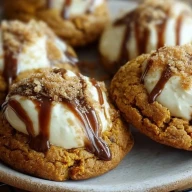 Biscuits Au Fromage À La Crème Et à La Citrouille