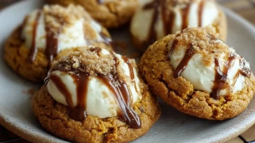 Biscuits Au Fromage À La Crème Et à La Citrouille