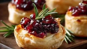 Bouchées De Brie Aux Canneberges