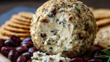 Boule De Fromage Aux Olives