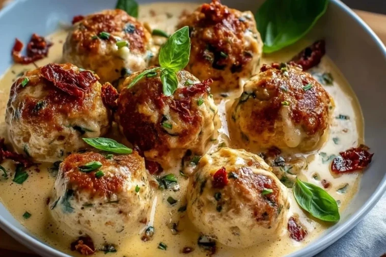Boulettes De Poulet Crémeuses À Tomates Séchées